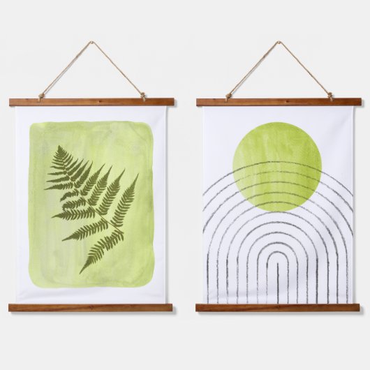 Tapisserie Suspendue Vert chartreuse (Double)