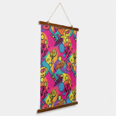 Tapisserie Suspendue Vibrant Retro Pop Seamless Pattern (Angulaire)