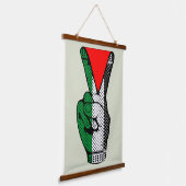 Tapisserie Suspendue Victory Sign Hand Resistance Red Triangle Symbol (Angulaire)