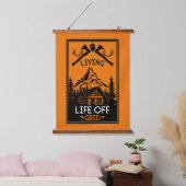 TAPISSERIE SUSPENDUE VIE HORS GRILLE (Chambre à coucher)