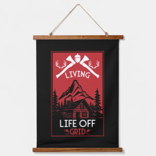 TAPISSERIE SUSPENDUE VIE HORS GRILLE