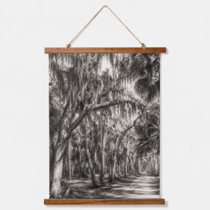 Tapisserie Suspendue Vieux chêne de Floride Graphite Hammock Sketch   R