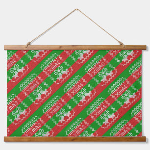 Tapisserie Suspendue Vilain pull motif sonnettes Joyeux fils Xmas