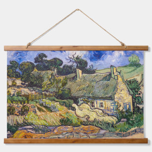 Tapisserie Suspendue Vincent Van Gogh - Chalets de chaume à Cordeville
