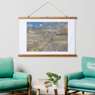 Tapisserie Suspendue Vincent Van Gogh, Champ fermé avec paysan