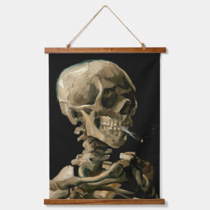 Tapisserie Suspendue Vincent van Gogh - Crâne avec cigarette allumée