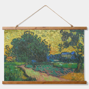 Tapisserie Suspendue Vincent van Gogh - Paysage au crépuscule
