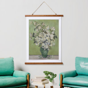 Tapisserie Suspendue Vincent Van Gogh, Vase de Roses, Roses dans le Vas