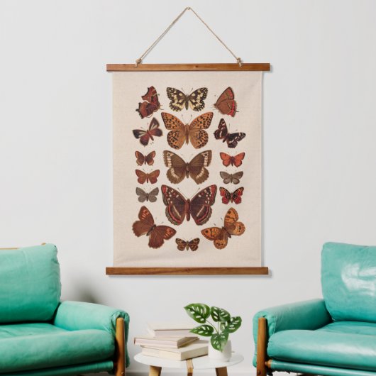 Tapisserie Suspendue Vintage Butterfly (Salon)