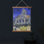 Tapisserie Suspendue Vintage L'église à Auvers-sur-Oise par Van Gogh<br><div class="desc">Une belle reproduction de "L'église d'Auvers-sur-Oise,  Vue depuis le Chevet" créée en 1890 par le célèbre peintre hollandais post-impressionniste Van Gogh. Le tableau a été créé la même année que Van Gogh est mort.</div>