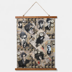 Tapisserie Suspendue Vintage messieurs collage