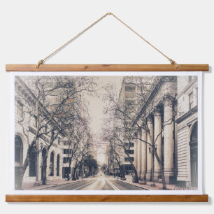 Tapisserie Suspendue Vintage Portland City Street