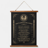 Vintage Victorien Billiard Wall Art