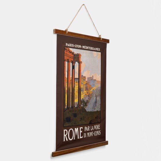 Tapisserie Suspendue Vintage voyage Rome Italie (Angulaire)