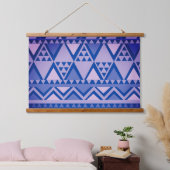 Tapisserie Suspendue Violet Motif d'art tribal simple (Chambre à coucher)