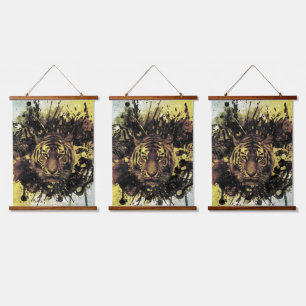 Tapisserie Suspendue visage de lion