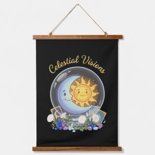Tapisserie Suspendue Visiones Celestes Cristal de Tarot du Soleil et