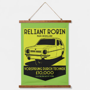 Tapisserie Suspendue Voiture britannique Reliant Robin