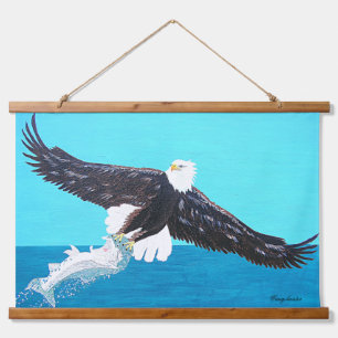 Tapisserie Suspendue Voler avec des aigles ou nager avec du poisson