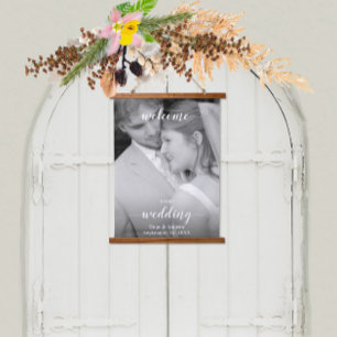 Tapisserie Suspendue Votre Affiche de bienvenue Mariage photo
