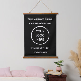 Tapisserie Suspendue Votre logo ici Entreprise Marque moderne