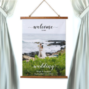 Tapisserie Suspendue Votre Mariage photo carte de siège et Affiche de b