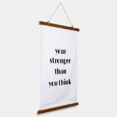 Tapisserie Suspendue votre plus forte que vous pensez décoration murale (Angulaire)