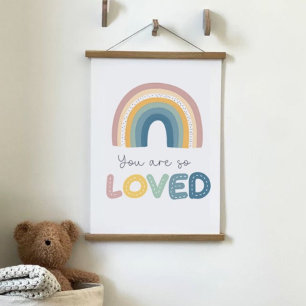 Tapisserie Suspendue Vous êtes si aimé Rainbow Baby Nursery