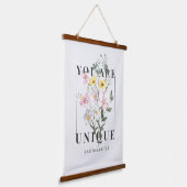 Tapisserie Suspendue Vous êtes un Slogan floral unique (Angulaire)