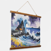 Tapisserie Suspendue Voyage éclairé et rivage de Seaspray (Incliné)