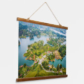 Tapisserie Suspendue Vue imprenable sur Guatape Antioquia Ciel ensoleil (Angulaire)