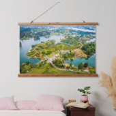 Tapisserie Suspendue Vue imprenable sur Guatape Antioquia Ciel ensoleil (Chambre à coucher)