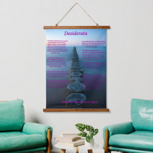 Tapisserie Suspendue Vue mer océan avec des pillions boisés