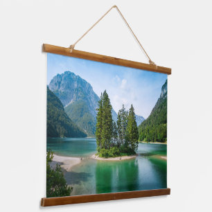 Tapisserie Suspendue Vue pittoresque sur le magnifique lac de montagne