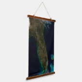 Tapisserie Suspendue Vue Satellite Sur La Floride. (Angulaire)