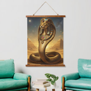 Tapisserie Suspendue Wadjet – Déesse Cobra Égyptienne