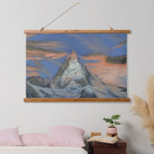 Tapisserie Suspendue Wall Tapestry - "The Matterhorn At Sunset" (Chambre à coucher)