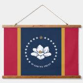 Tapisserie Suspendue Wall Tapestry with flag of Mississippi State, USA (Devant)