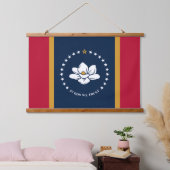 Tapisserie Suspendue Wall Tapestry with flag of Mississippi State, USA (Chambre à coucher)