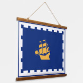 Tapisserie Suspendue Wall Tapestry with flag of Quebec City, Canada (Angulaire)