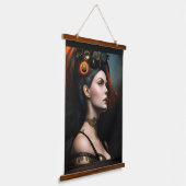 Tapisserie Suspendue Watcher Of The Storm Steampunk Beauté par Xzendor7 (Angulaire)
