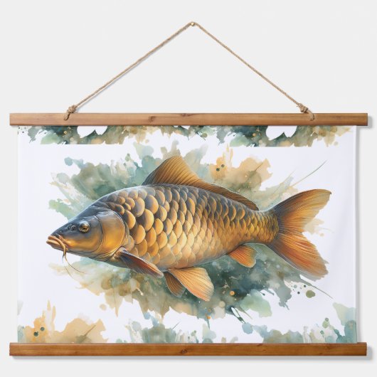 Tapisserie Suspendue Watercolor Series: Carp (Devant)