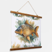Tapisserie Suspendue Watercolor Series: Carp (Angulaire)