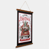 Tapisserie Suspendue Whimsical Christmas Gnomes with Cocoa & Joy  (Angulaire)