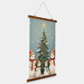 Tapisserie Suspendue Whimsical Patchwork Christmas Teddy Bear (Angulaire)