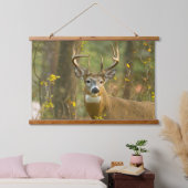 Tapisserie Suspendue Whitetail Deer Buck | Corégone, Montana (Chambre à coucher)