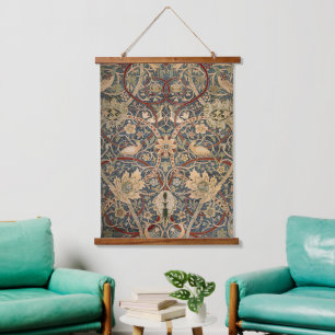 Tapisserie Suspendue William Morris Bullerswood Art Vintage Oiseaux