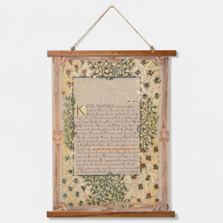 Tapisserie Suspendue William Morris Habitants d'Eyr Floral Script