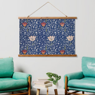 Tapisserie Suspendue William Morris Medway Tulipe Bleue Florale Art