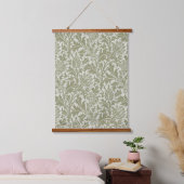 Tapisserie Suspendue William Morris Thistle Sage Green Motif (Chambre à coucher)